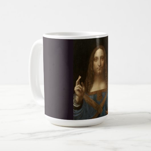 Leonardo da Vinci Kaffeetasse (Vorderseite Links)