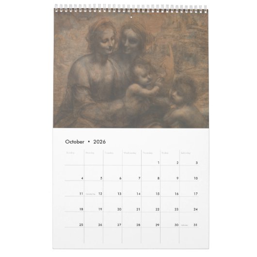 Leonardo da Vinci Kalender (Okt 2026)
