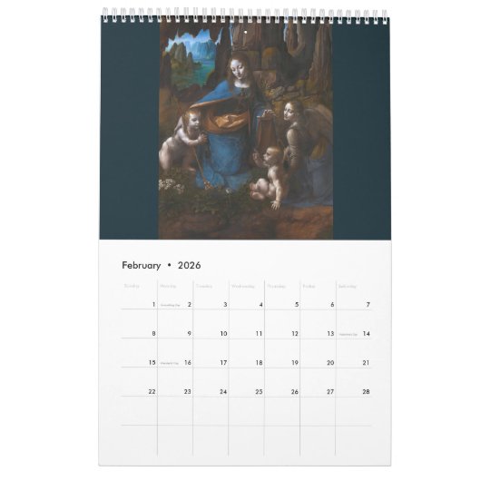 Leonardo da Vinci Kalender (Feb 2026)