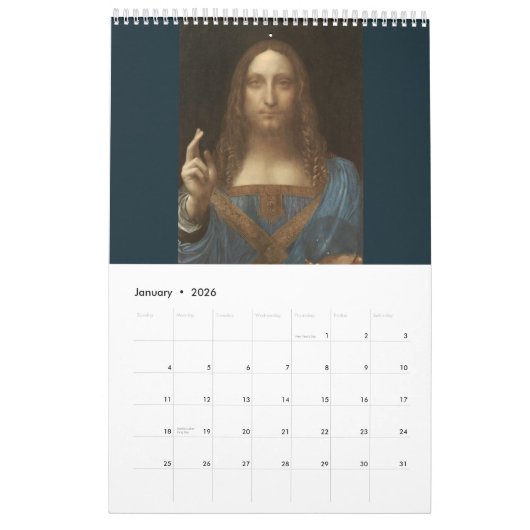 Leonardo da Vinci Kalender (Jan 2026)