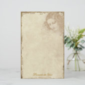 Leonardo da Vinci - klassisches Briefpapier (Stehend Vorderseite)
