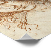 Leonardo da Vinci - Kopf der Leda Poster (Ecke)