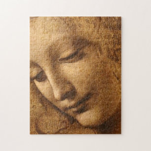 Leonardo Da Vinci Kopf einer Frau Puzzle