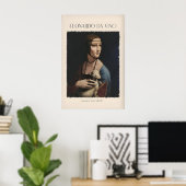 Leonardo da Vinci Kunstdruck - Dame mit einem Poster (Heimbüro)