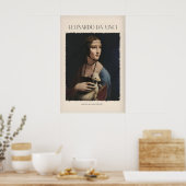 Leonardo da Vinci Kunstdruck - Dame mit einem Poster (Küche)