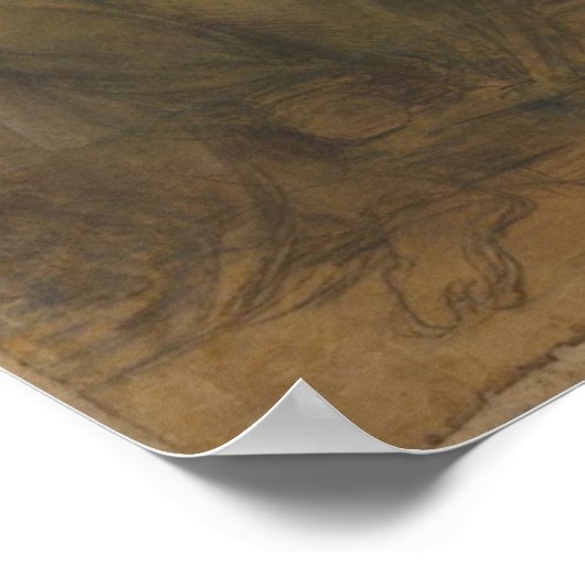 Leonardo da Vinci Kunstposter Poster (Ecke)