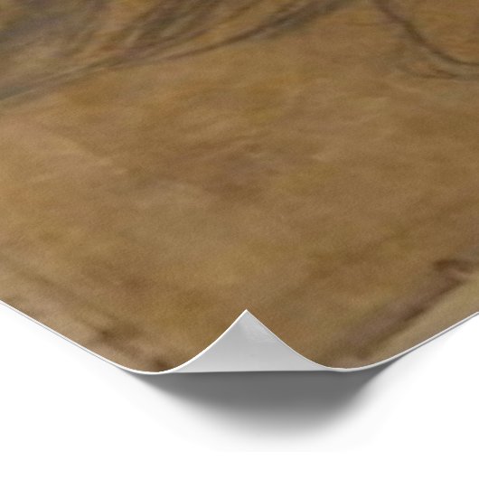 Leonardo da Vinci Kunstposter Poster (Ecke)