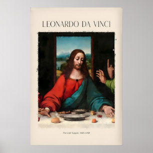 Leonardo da Vinci Kunstprint - Das letzte Abendmah Poster
