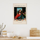 Leonardo da Vinci Kunstprint - Das letzte Abendmah Poster (Küche)