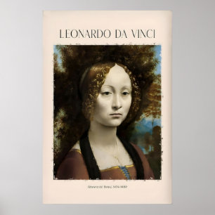 Leonardo da Vinci Kunstprint - Ginevra de Benci Poster