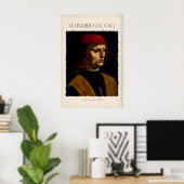Leonardo da Vinci Kunstprint - Porträt eines Poster (Heimbüro)