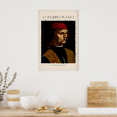 Leonardo da Vinci Kunstprint - Porträt eines Poster (Küche)
