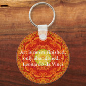 Leonardo da Vinci Kunstziffer Schlüsselanhänger (Vorderseite)