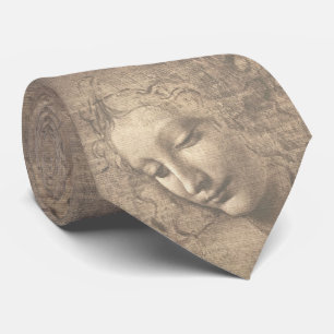 Leonardo da Vinci La Scapigliata Renaissance-Kunst Krawatte
