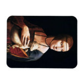 Leonardo Da Vinci Lady mit einem Ermine Magnet (Horizontal)