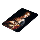 Leonardo Da Vinci Lady mit einem Ermine Magnet (Linke Seite)