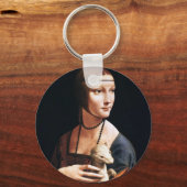 Leonardo Da Vinci Lady mit einer Ermine Key Chain Schlüsselanhänger (Vorderseite)