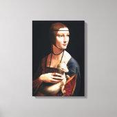 Leonardo Da Vinci Lady mit einer Ermine Leinwand W (Vorderseite)