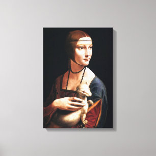 Leonardo Da Vinci Lady mit einer Ermine Leinwand W