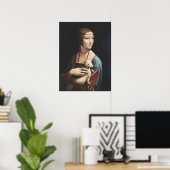 Leonardo da Vinci Lady mit einer Ermine Malerei Ar Poster (Heimbüro)