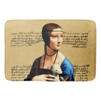 Leonardo da Vinci Lady mit Ermine Badematte