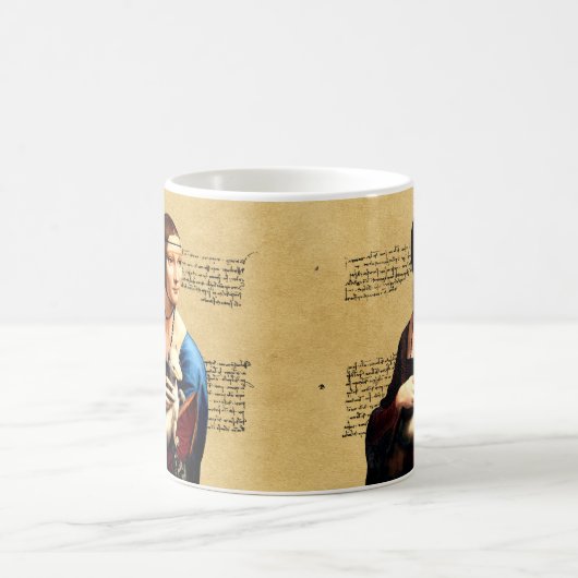 Leonardo da Vinci Lady mit Ermine Kaffeetasse (Mittel)