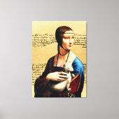 Leonardo da Vinci Lady mit Ermine Leinwanddruck (Vorderseite)