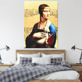 Leonardo da Vinci Lady mit Ermine Leinwanddruck (Insitu (Schlafzimmer))