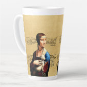Leonardo da Vinci Lady mit Ermine Milchtasse (Linke Ecke)