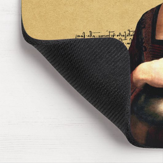 Leonardo da Vinci Lady mit Ermine Mousepad (Ecke)