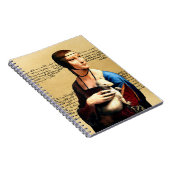 Leonardo da Vinci Lady mit Ermine Notizblock (Rechte Seite)