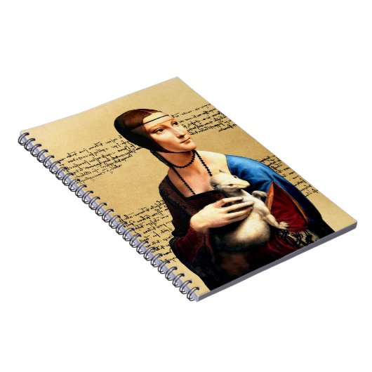 Leonardo da Vinci Lady mit Ermine Notizblock (Rechte Seite)