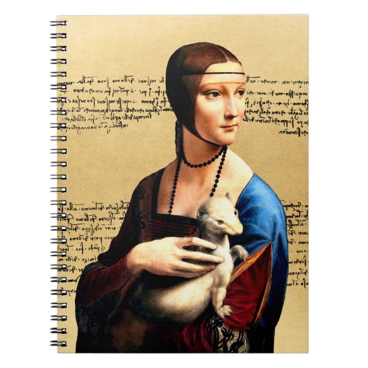 Leonardo da Vinci Lady mit Ermine Notizblock (Vorderseite)