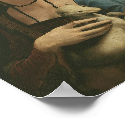 Leonardo da Vinci Lady mit Ermine Poster (Ecke)