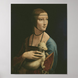 Leonardo da Vinci Lady mit Ermine Poster