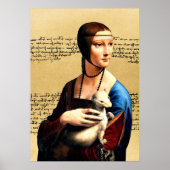 Leonardo da Vinci Lady mit Ermine Poster (Vorne)