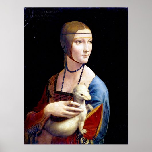 Leonardo da Vinci Lady mit Ermine Poster (Vorne)