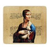 Leonardo da Vinci Lady mit Ermine Schneidebrett (Vorderseite)