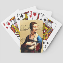 Leonardo da Vinci Lady mit Ermine Spielkarten