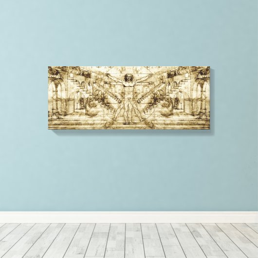 Leonardo Da Vinci Leinwanddruck (Insitu (Holzboden))