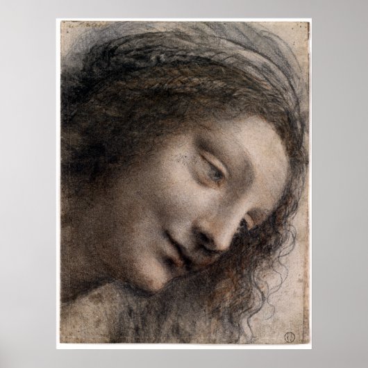 Leonardo da Vinci Leiter der Jungfrau Poster (Vorne)