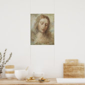 Leonardo da Vinci Leiter des Christ Poster (Küche)