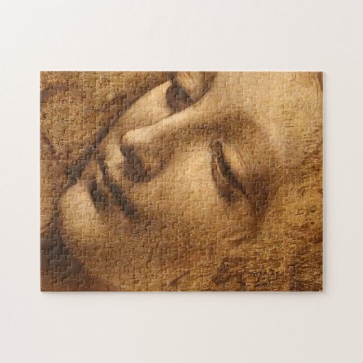 Leonardo da Vinci Leiter einer Frau Puzzle (Horizontal)