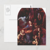 Leonardo da Vinci - Madonna in der Felshöhle Postkarte (Vorne/Hinten)