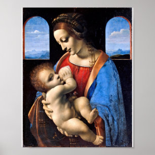 Leonardo Da Vinci - Madonna und das Kind Poster