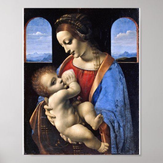 Leonardo da Vinci - Madonna und Kind Poster (Vorne)