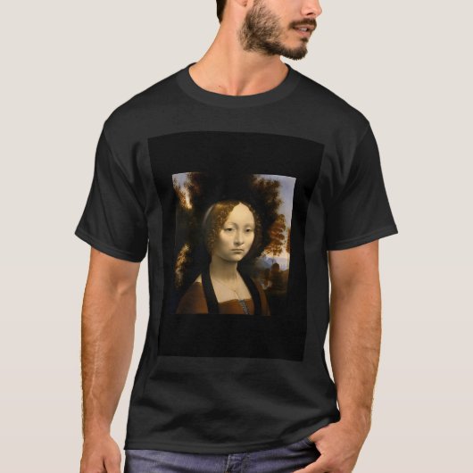 Leonardo Da Vinci Malerei: Ginevra De' Benci, 147 T-Shirt (Vorderseite)