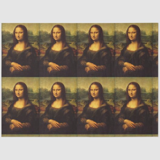LEONARDO DA VINCI MONA LISA ART TISSUPAPIER SEIDENPAPIER (Vorderseite)