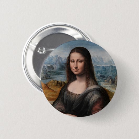 Leonardo da Vinci | Mona Lisa Button (Vorne & Hinten)