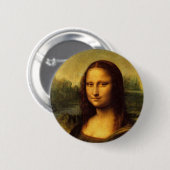 Leonardo da Vinci Mona Lisa Button (Vorne & Hinten)
